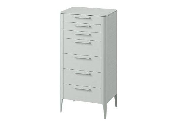 Комод Type oak высокии? 7 ящиков (светло-серый) — изображение 2