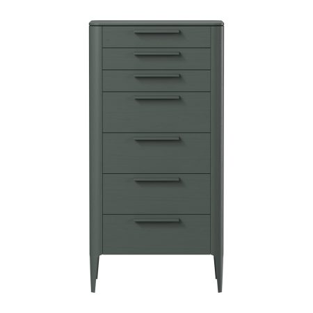 Комод Type oak высокии? 7 ящиков (темно-серый)