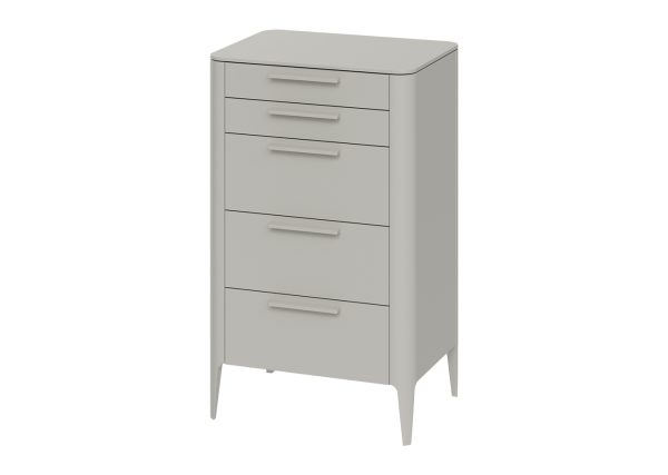 Комод Type высокии? 5 ящиков (серо-бежевый) — изображение 2