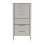 Комод Type высокии? 7 ящиков (серо-бежевый)