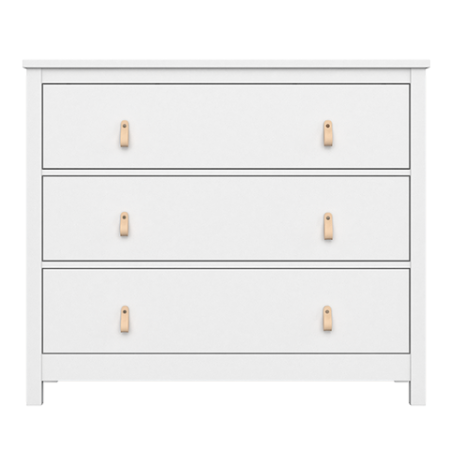 Комод Wood 3 ящика (белый)