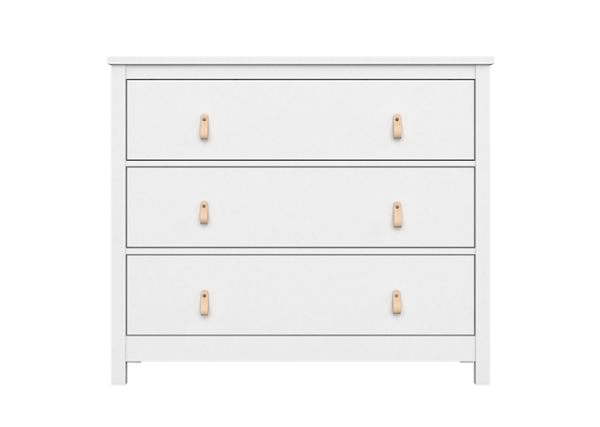 Комод Wood 3 ящика (белый)
