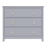 Комод Wood 3 ящика (серый)