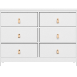 Комод Wood 6 ящиков (белый)