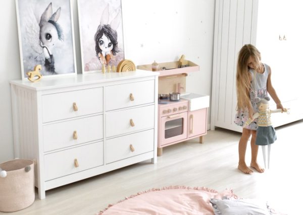 Комод Wood 6 ящиков (белый) — изображение 3