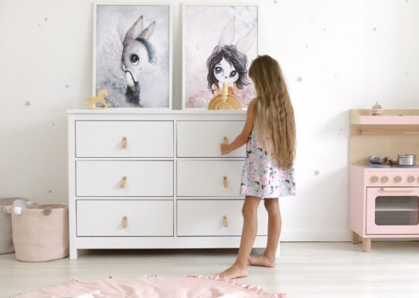 Комод Wood 6 ящиков (белый) — изображение 4