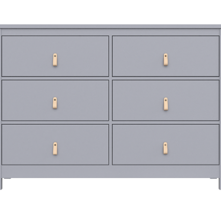 Комод Wood 6 ящиков (серый)