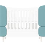 Комплект чехлов для кроватки-трансформера KIDI Soft (бирюзовый)