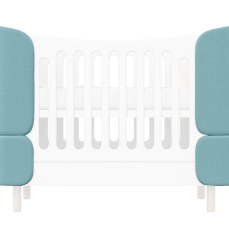 Комплект чехлов для кроватки-трансформера KIDI Soft (бирюзовый)
