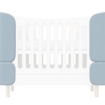 Комплект чехлов для кроватки-трансформера KIDI Soft (голубой)