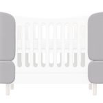 Комплект чехлов для кроватки-трансформера KIDI Soft (серый)