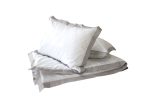 Комплект постельного белья 2-спальный «Оксфорд» (белый/серый