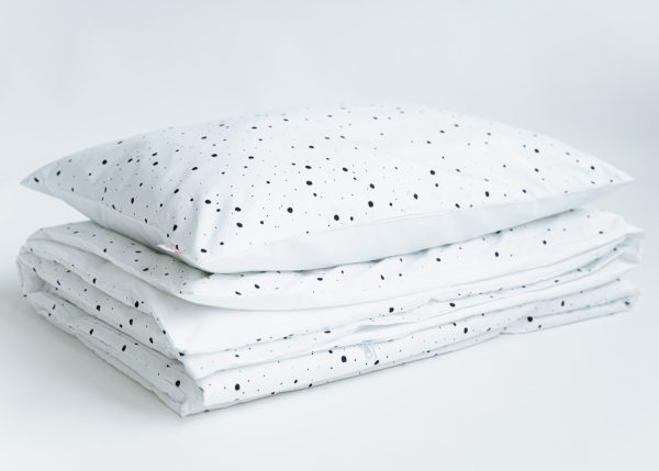 Комплект постельного белья "Пятнышки" (черно-белый) — изображение 3