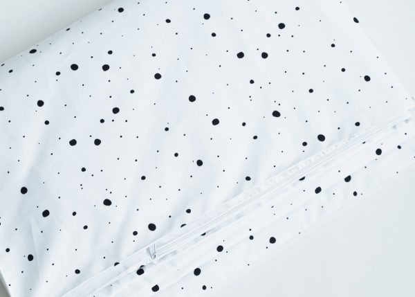 Комплект постельного белья "Пятнышки" (черно-белый) — изображение 4