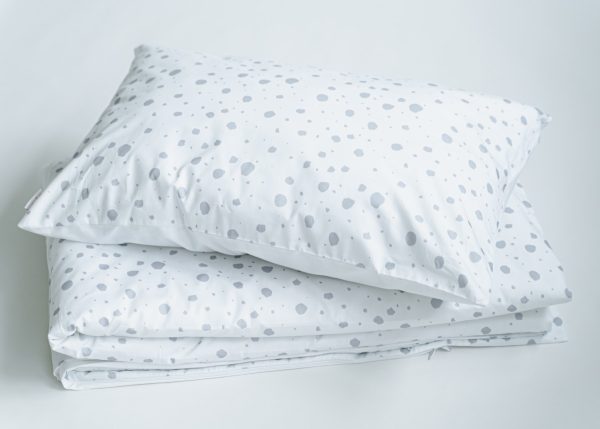 Комплект постельного белья "Пятнышки" (серый) — изображение 2