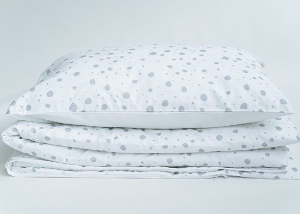 Комплект постельного белья "Пятнышки" (серый) — изображение 3