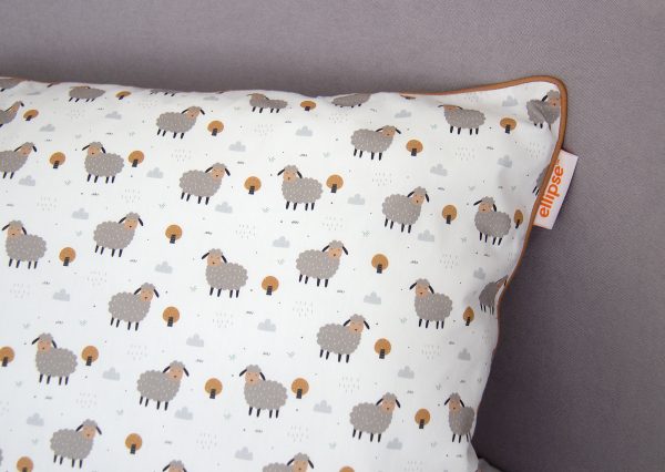 Комплект постельного белья «Серые овечки» (кант, сатин) — изображение 4