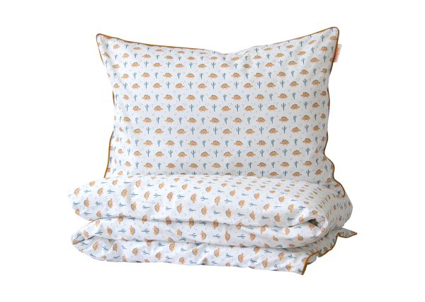 Комплект постельного белья «Жёлтые динозаврики» (кант