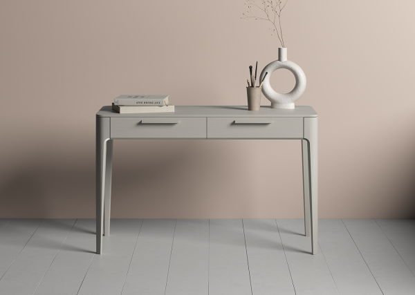 Консоль Type oak 2 ящика ширина 120 см (серо-бежевый) — изображение 3