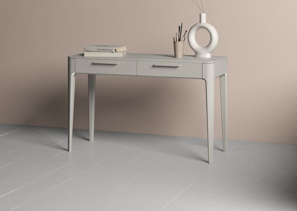 Консоль Type oak 2 ящика ширина 120 см (серо-бежевый) — изображение 4