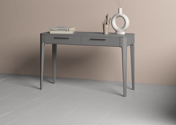 Консоль Type oak 2 ящика ширина 120 см (серый) — изображение 3