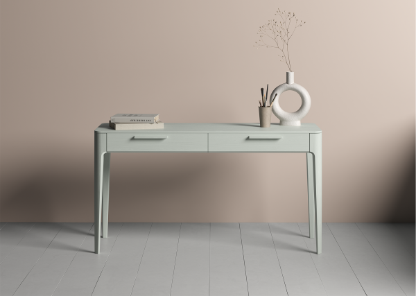 Консоль Type oak 2 ящика ширина 140 см (белый) — изображение 3