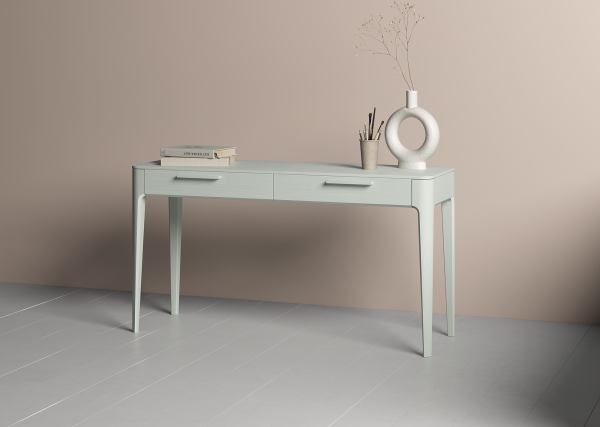 Консоль Type oak 2 ящика ширина 140 см (белый) — изображение 4