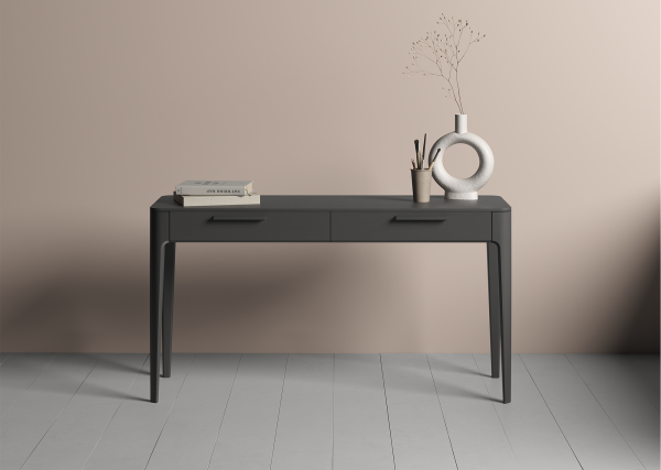 Консоль Type oak 2 ящика ширина 140 см (черный) — изображение 3