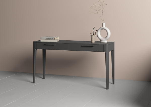 Консоль Type oak 2 ящика ширина 140 см (черный) — изображение 4