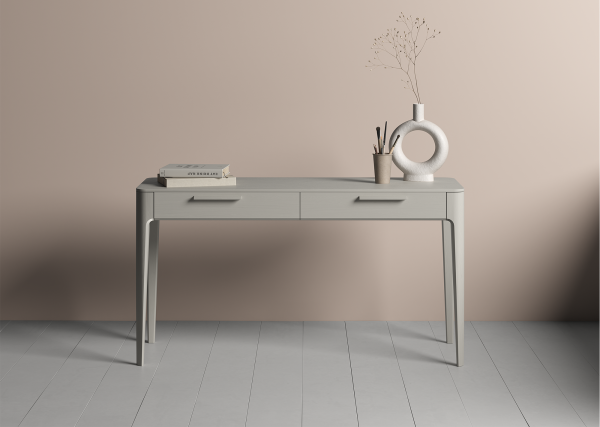 Консоль Type oak 2 ящика ширина 140 см (серо-бежевый) — изображение 3