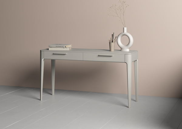 Консоль Type oak 2 ящика ширина 140 см (серо-бежевый) — изображение 4