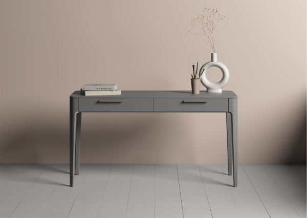 Консоль Type oak 2 ящика ширина 140 см (серый) — изображение 3