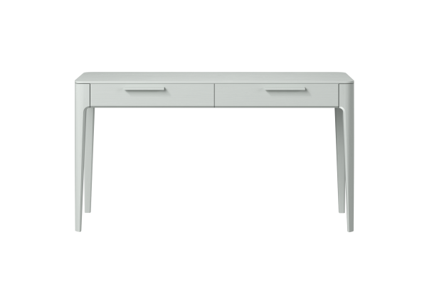 Консоль Type oak 2 ящика ширина 140 см (светло-серый)