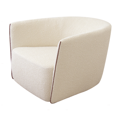 Кресло Ellipse E6.1 с кантом (молочный