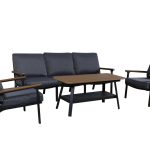 "Крокус" лаунж-зона 5-местная из алюминия