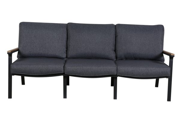 "Крокус" лаунж-зона 5-местная из алюминия, цвет темно-серый — изображение 3