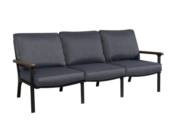 "Крокус" лаунж-зона 5-местная из алюминия, цвет темно-серый — изображение 4