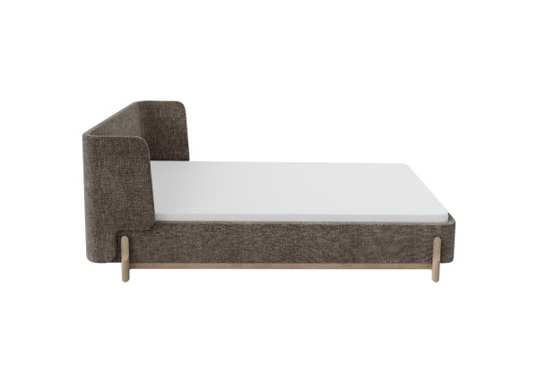 Кровать Basic спальное место 90*200 см (коричневый, рогожка) — изображение 3