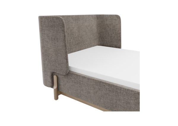 Кровать Basic спальное место 90*200 см (коричневый, рогожка) — изображение 4