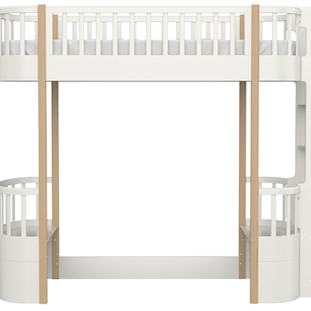 Кровать-чердак Classic (молочный)