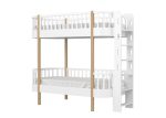 Кровать двухъярусная Classic торцевая лестница (белый) — изображение 2