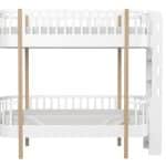 Кровать двухъярусная Classic торцевая лестница (белый)