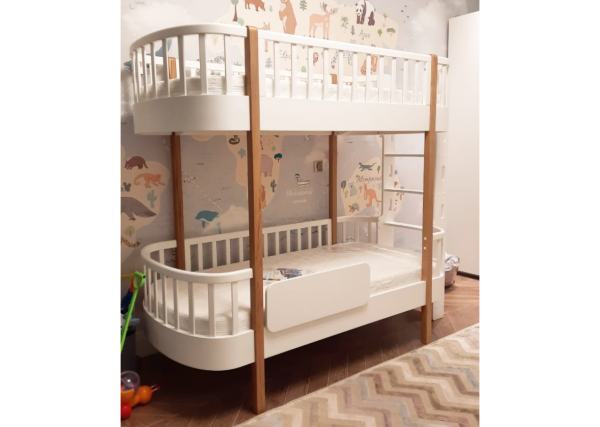 krovat-dvuhjarusnaja-classic-torcevaja-lestnica-belyj-2 Кровать двухъярусная Classic торцевая лестница (белый) — изображение 3