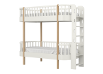 Кровать двухъярусная Classic торцевая лестница (молочный) — изображение 2