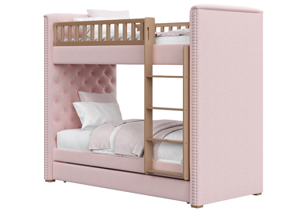 krovat-dvuhjarusnaja-elit-soft-rozovyj-1 Кровать двухъярусная Elit soft (розовый) — изображение 2