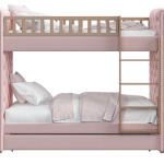 Кровать двухъярусная Elit soft (розовый)