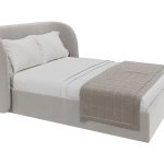 Кровать двуспальная Classic 160 см (серый