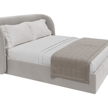 Кровать двуспальная Classic 180 см (серый