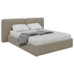 Кровать двуспальная Hub Soft 160 см (бежевый