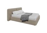 Кровать двуспальная Hub Soft 160 см (бежевый, букле) — изображение 3